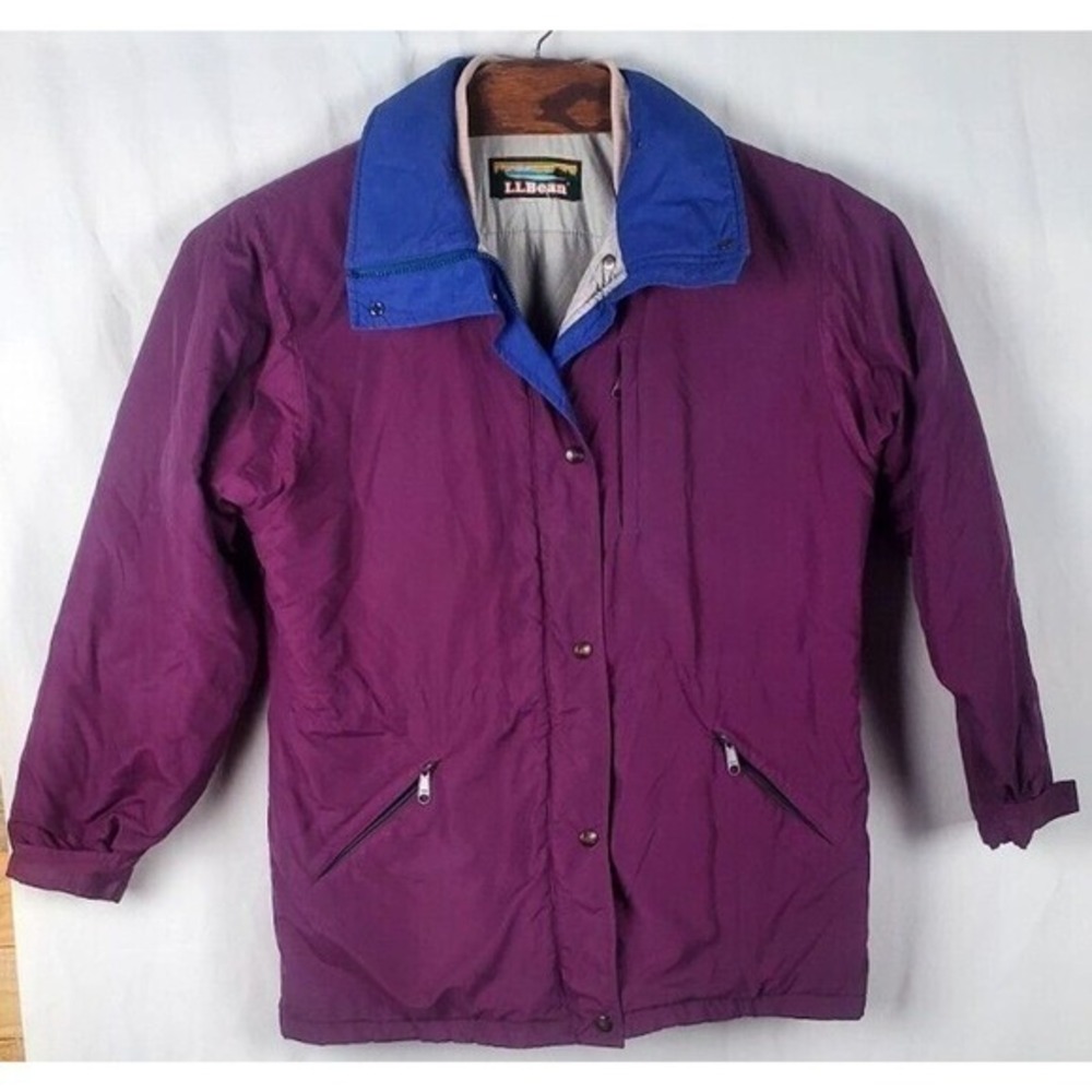 Vintage LL BEAN Purple Insulated Waterproof  PENOBSCOT Parka XL 70s-90s‎ Amazing